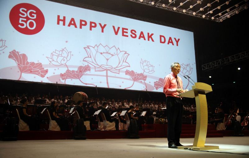Singapore: Thủ tướng Lý Hiển Long chúc mừng Đại lễ Vesak 2639 - PL 2559 - Dl 2015
