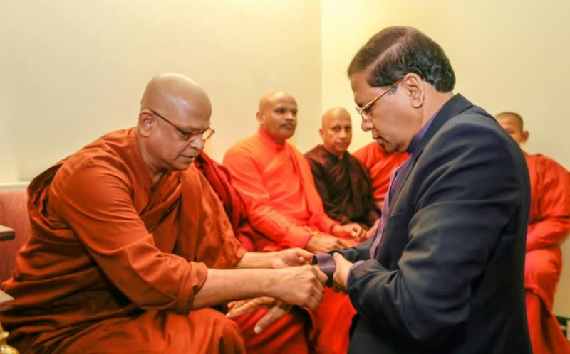 Anh quốc: Tổng thống Sri Lanka thăm chùa Viharaya