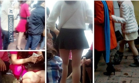 Trào lưu mặc váy mát mẻ đi chùa của thiếu nữ Việt