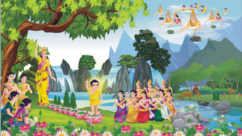 Ánh sáng ngày Phật Đản sinh.