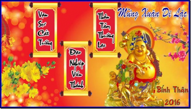 Chương Trình Tết Bính Thân 2016 tại Chùa Khánh Anh Evry 
