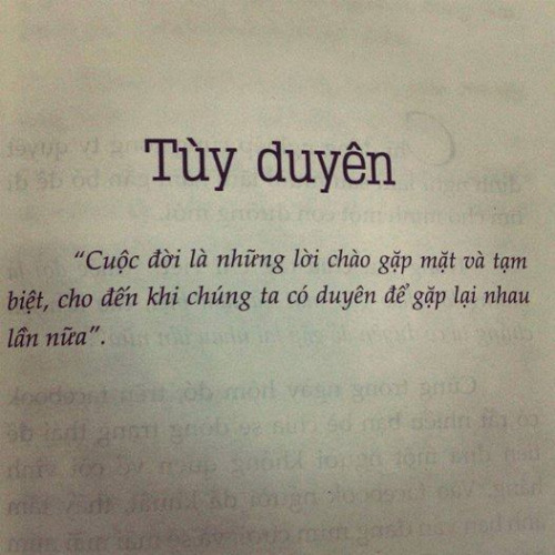 Cuộc Đời Tựa Chuyến Tàu, Đi Ở Tuỳ Duyên