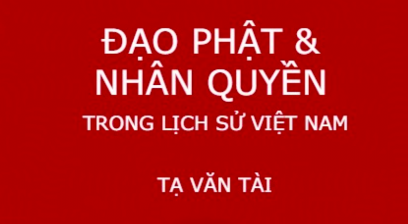Đạo Phật Và Nhân Quyền Trong Lịch Sử Việt Nam