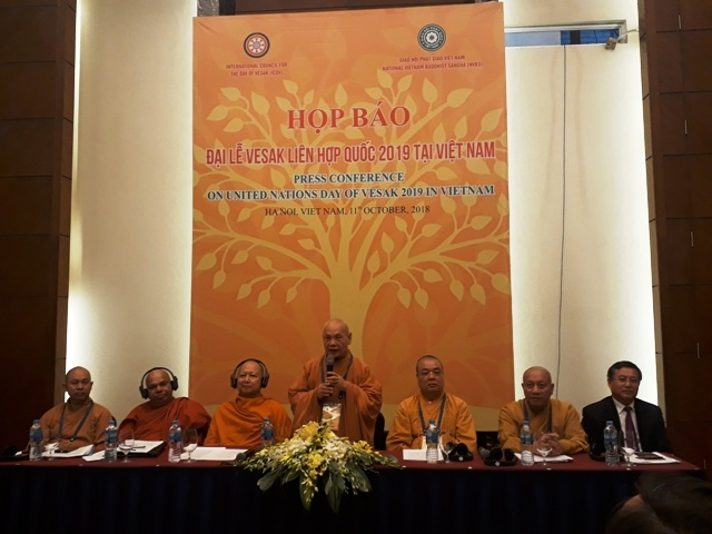 GHPGVN tổ chức buổi họp báo thông tin chính thức Việt Nam đăng cai Đại lễ Vesak Liên Hợp Quốc 2019
