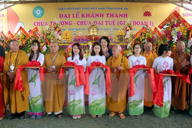 Giáo hội Phật giáo Việt Nam khánh thành Chùa Thượng-Chùa Đại Tuệ