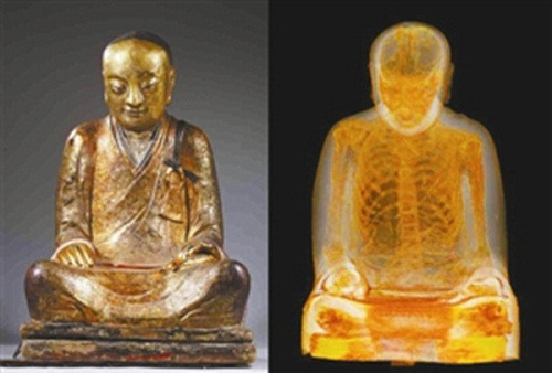 Hà Lan: Chụp CT cắt lớp pho tượng Phật nghìn năm tuổi, phát hiện Nhục thân nhà sư