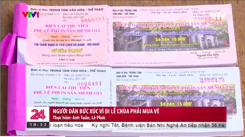 Hà Nam: Người dân bức xúc vì đi lễ chùa phải mua vé