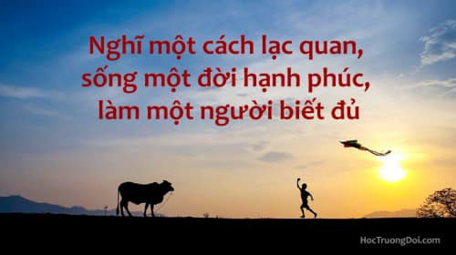 Hãy mở ra cánh cửa sổ lạc quan cho bản thân