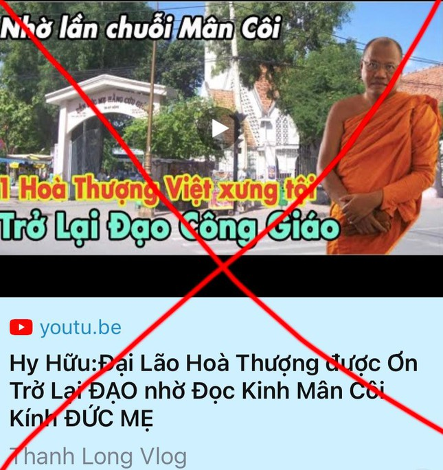 Không có chuyện “Đại lão Hòa thượng được ơn trở lại đạo nhờ đọc kinh Mân Côi kính Đức Mẹ”
