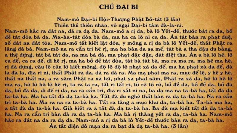 Nguồn gốc và các phiên bản của Chú Đại Bi