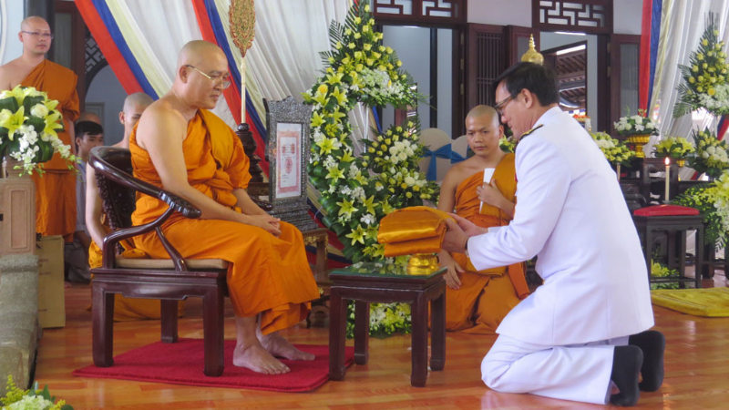 Nhà sư Việt đầu tiên được Quốc vương quá cố Thái Lan sắc phong tước vị cao quý