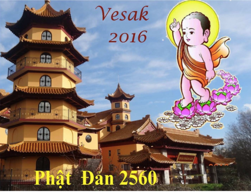 Pháp quốc: Đại lễ Phật Đản 2640 - PL 2560 - 2016 tổ chức tại chùa Khánh Anh ở Evry