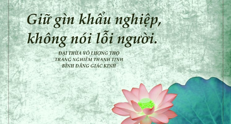 Phật dạy về khẩu nghiệp