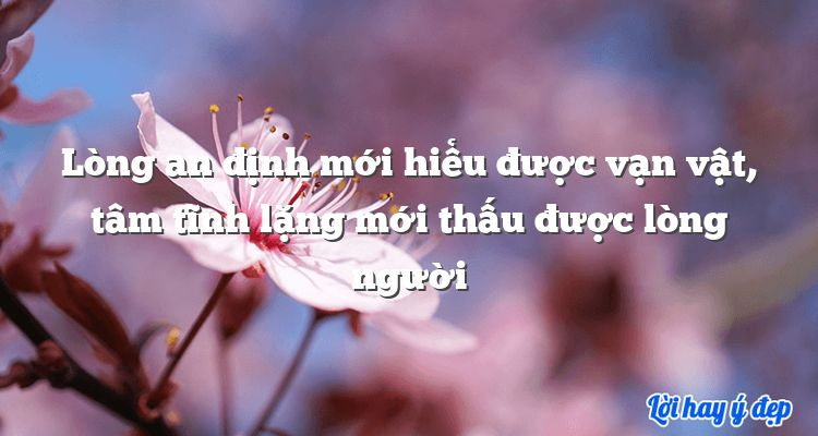 Tâm càng tĩnh, phước càng sâu