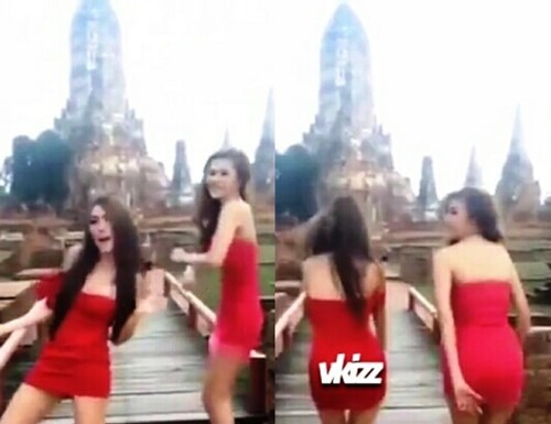 Thái Lan: Hai cô gái nhảy sexy tại chùa cổ bị khởi tố