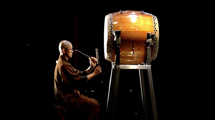 Tiếng trống trong nghi lễ Phật giáo