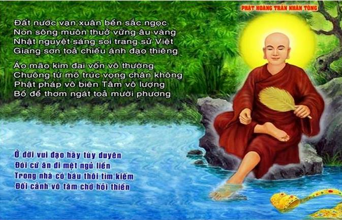 Vua Trần Nhân Tông truyền ngôi, dạy con giữ nước, kính tín chính pháp