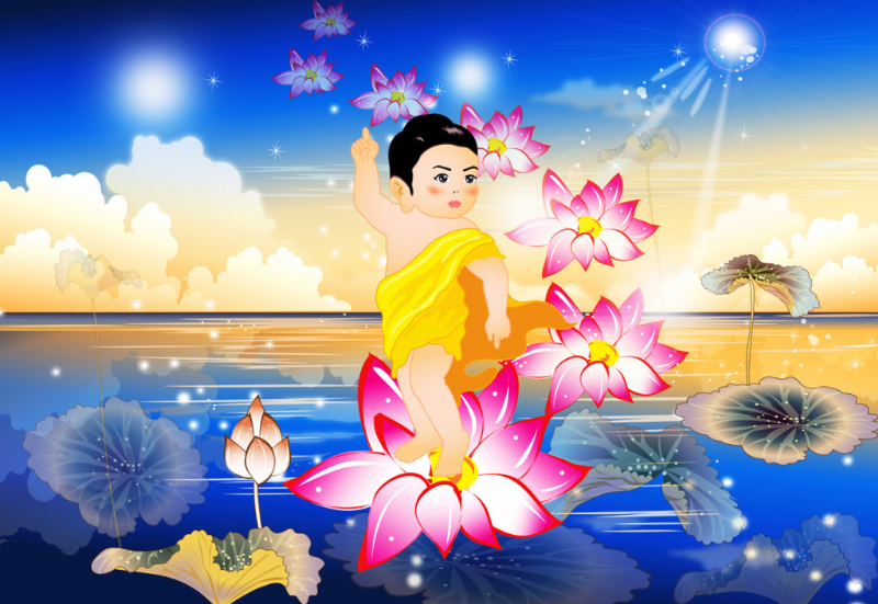 Ý nghĩa bảy bước hoa sen đỡ